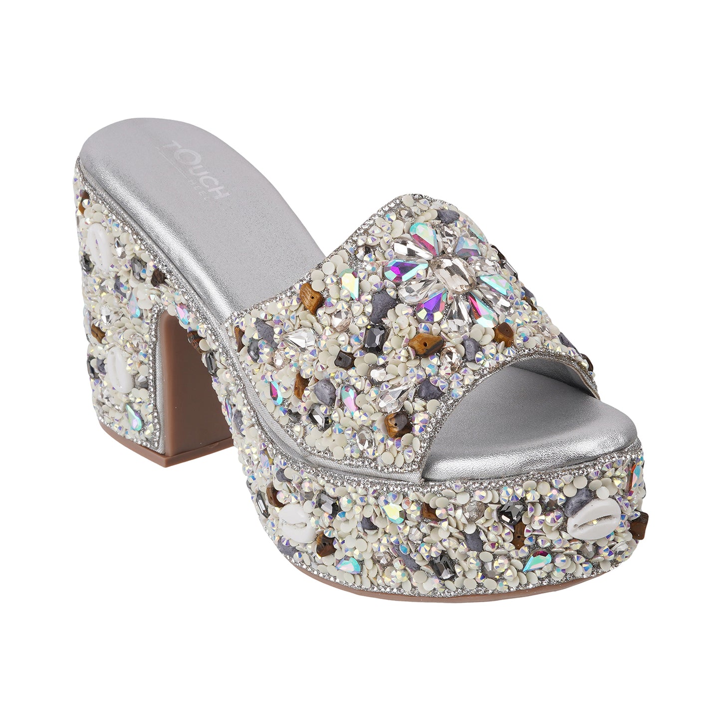 High Heel Bridal Beaded Shoes - Wedding Sandals | Touch Heel