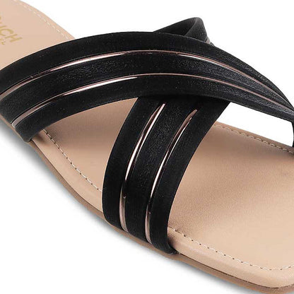 Leather Bow Tie Slip-On Flats