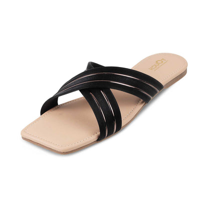 Leather Bow Tie Slip-On Flats
