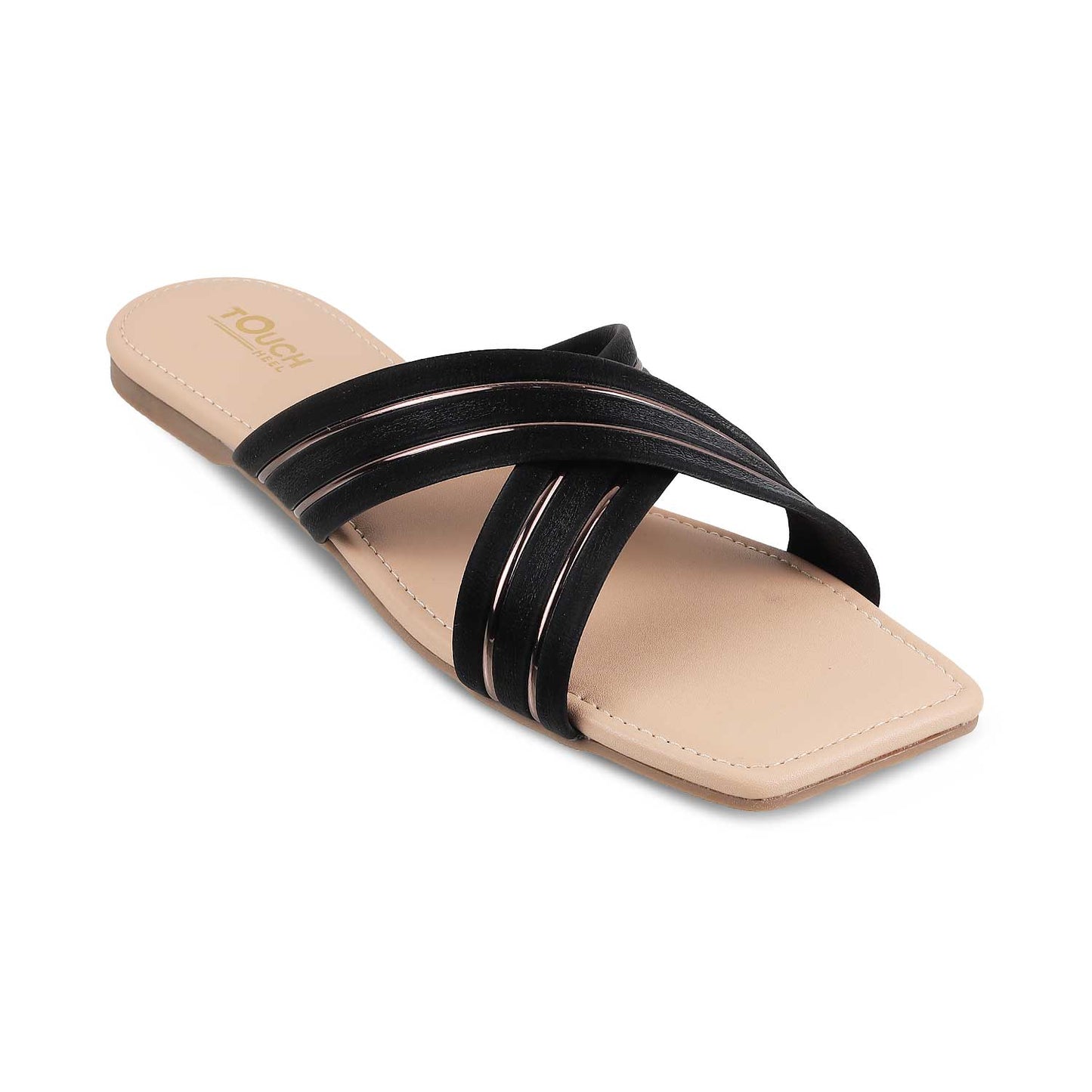 Leather Bow Tie Slip-On Flats