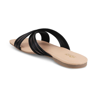 Leather Bow Tie Slip-On Flats