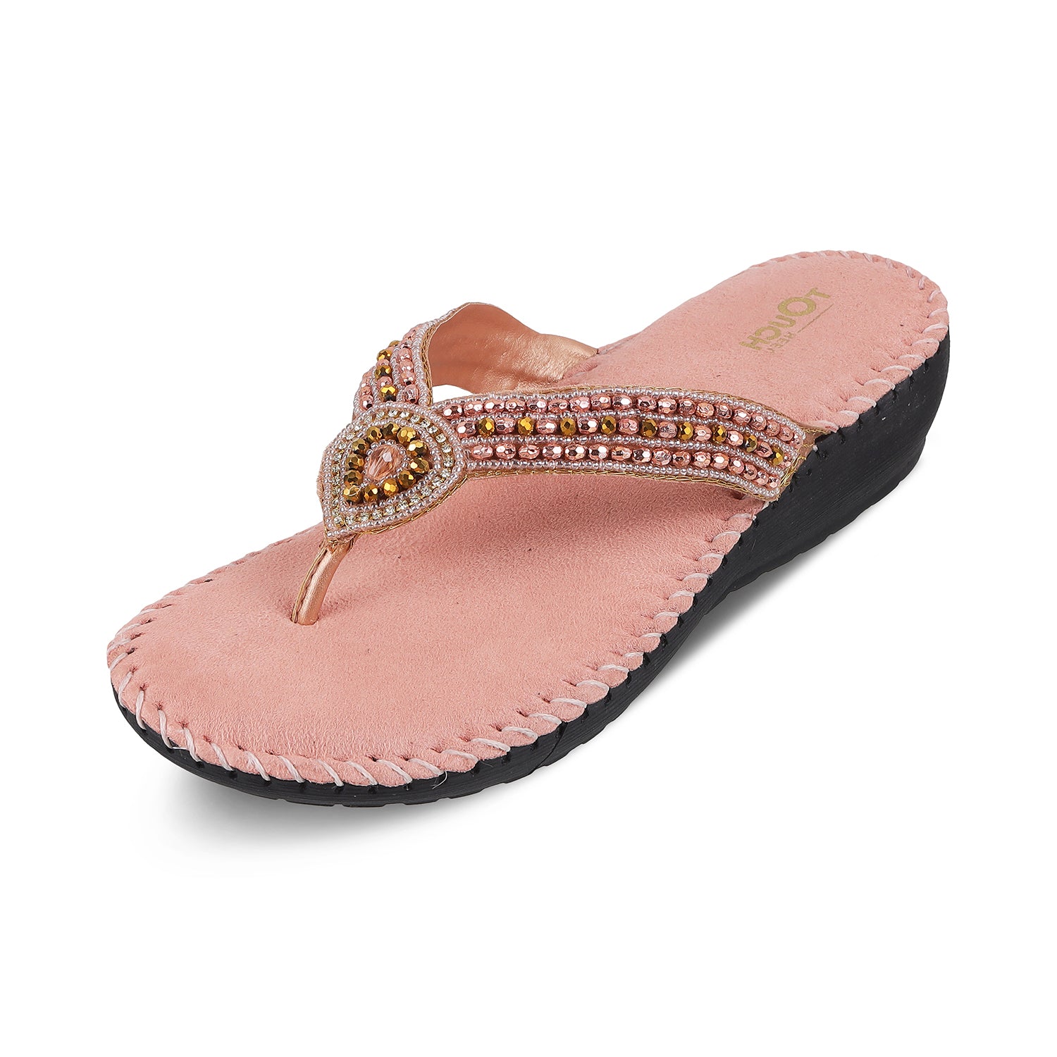 TOUCH HEEL DOCTOR EXTRA SOFT Women's Orthopedic Sandals. These comfortable, anti-skid, stylish sandals are designed for diabetic foot care, featuring extra cushioning and slip-on closure. Ideal for everyday wear, offering both fashion and function for healthy feet.