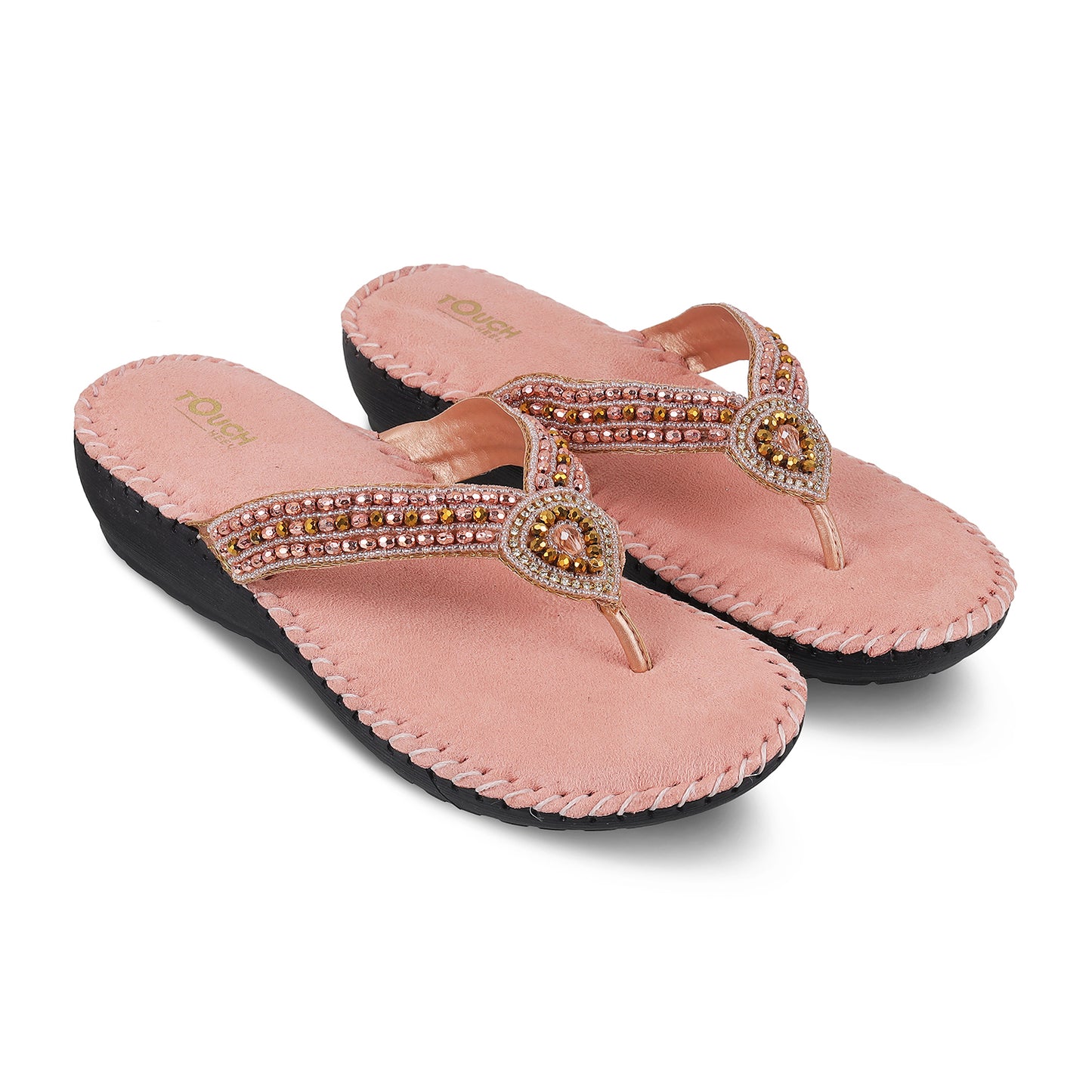 Women's sandals by TOUCH HEEL DOCTOR, offering extra soft cushioning, anti-skid soles, and stylish orthopedic care for diabetic foot health.