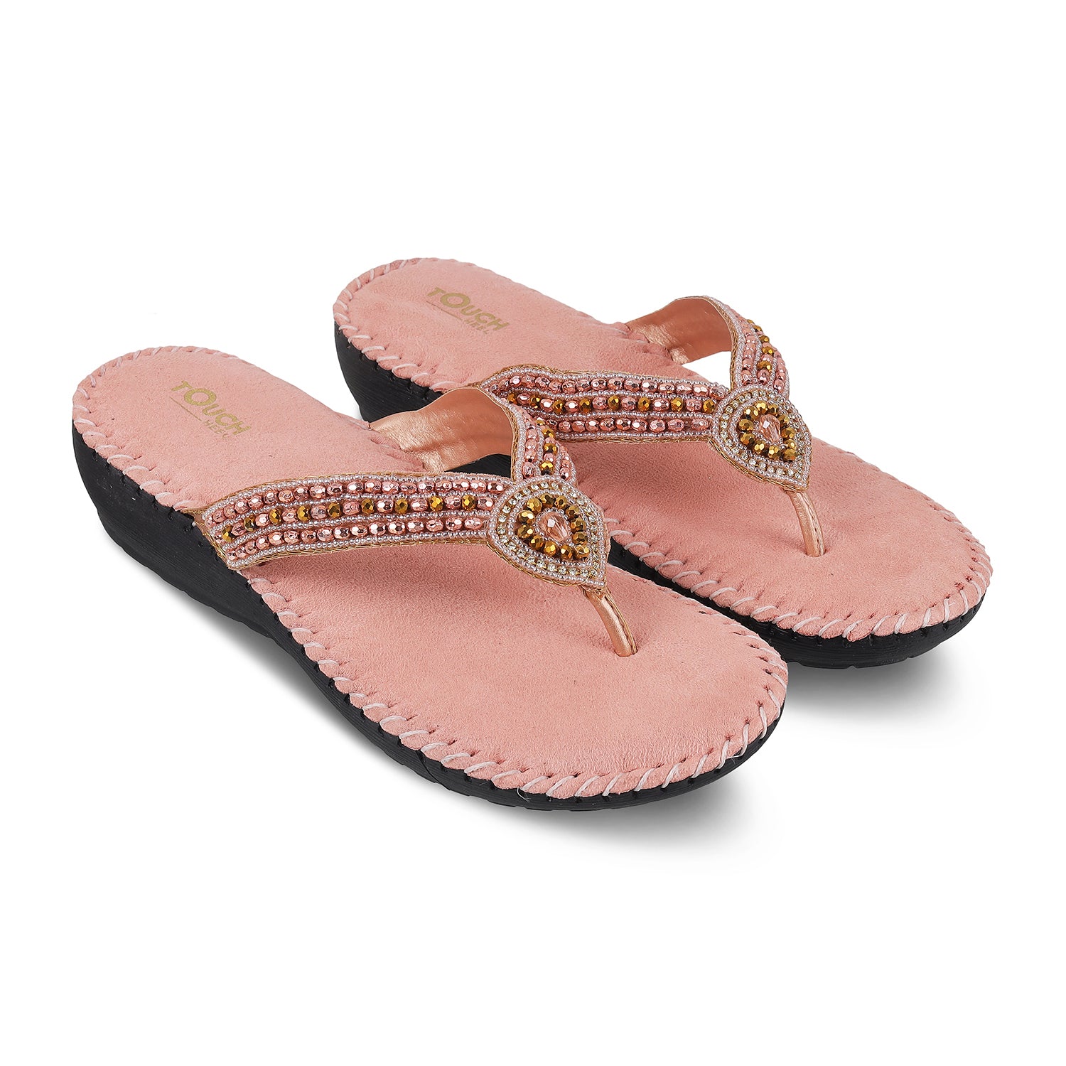 Women's sandals by TOUCH HEEL DOCTOR, offering extra soft cushioning, anti-skid soles, and stylish orthopedic care for diabetic foot health.