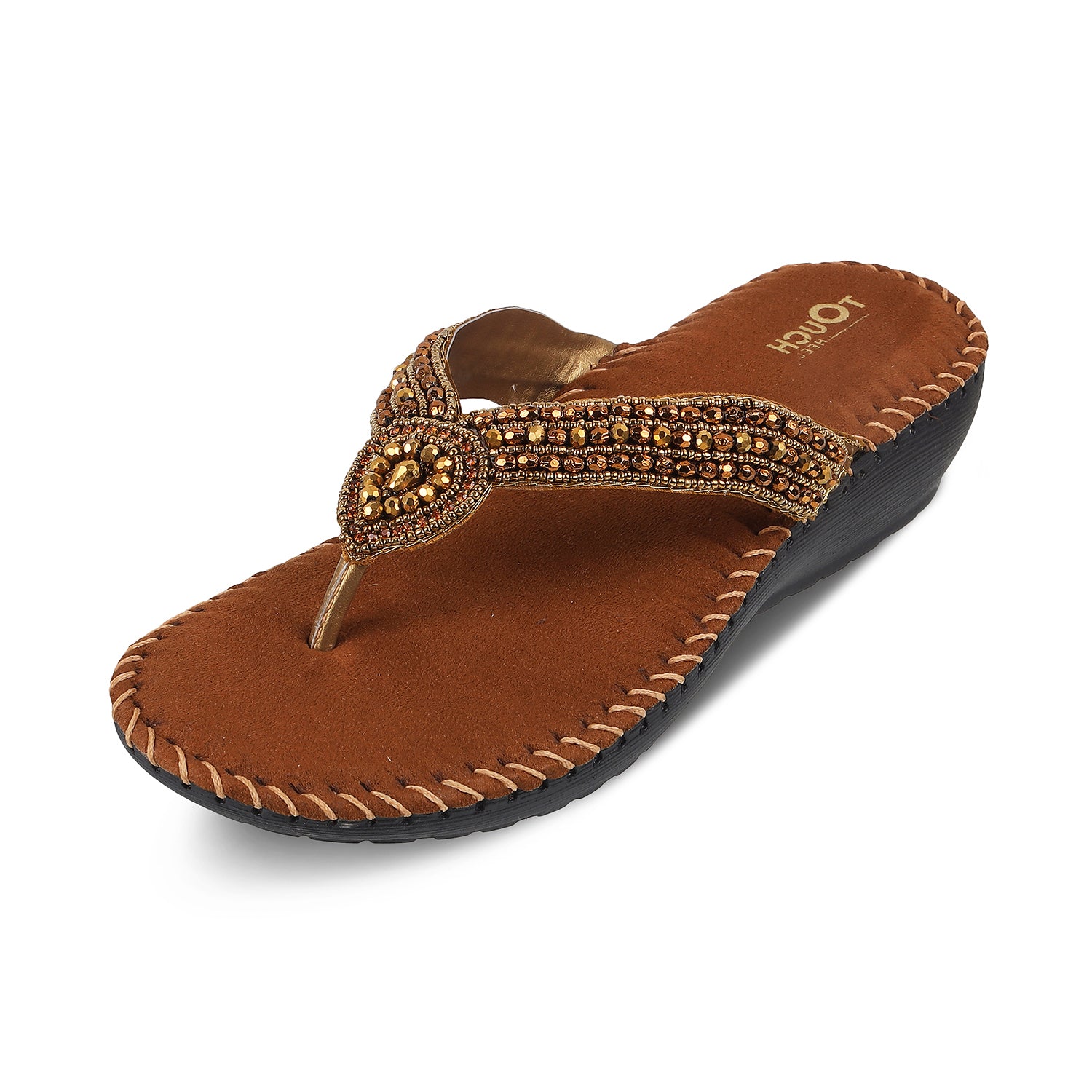 Women's sandals by TOUCH HEEL DOCTOR, offering extra soft cushioning, anti-skid soles, and stylish orthopedic care for diabetic foot health.