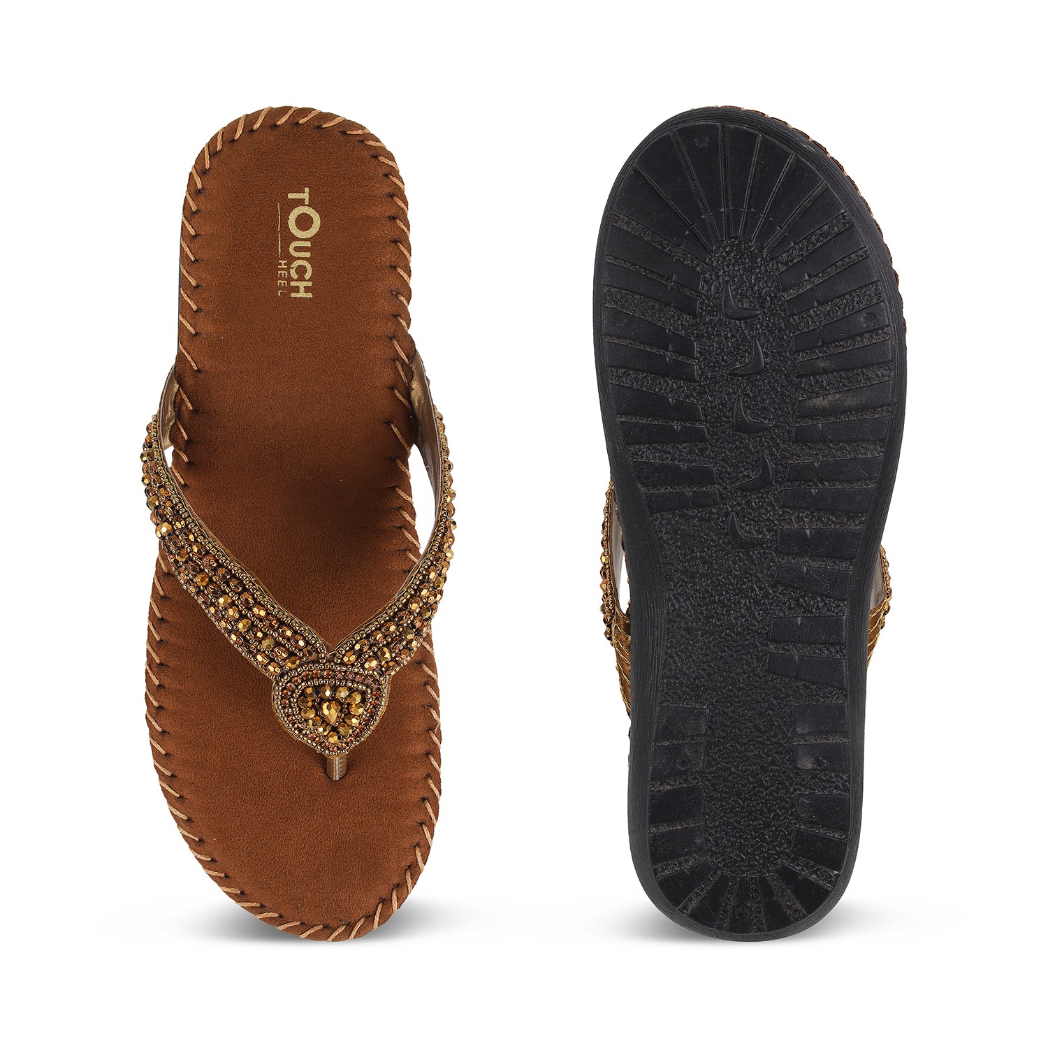 Fashionable TOUCH HEEL DOCTOR orthopedic sandals for women, featuring extra cushioning, anti-skid soles, and ideal support for diabetic feet.