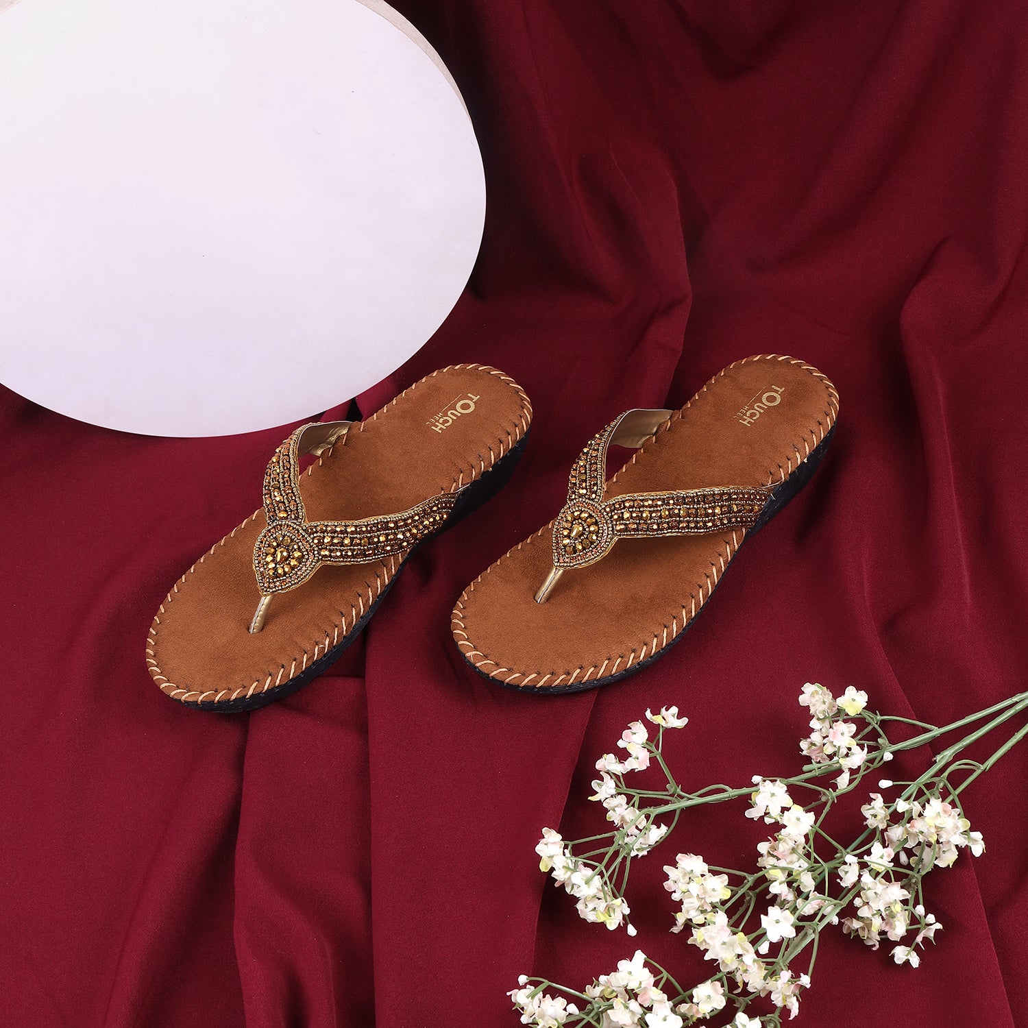 Women's sandals by TOUCH HEEL DOCTOR, offering extra soft cushioning, anti-skid soles, and stylish orthopedic care for diabetic foot health.