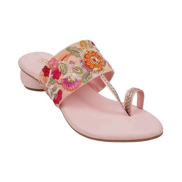 Kolhapuri Heels For Women Stylish Latest Embriodered Slip On Ladies Sandals