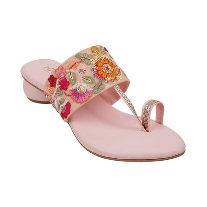 Kolhapuri Heels For Women Stylish Latest Embriodered Slip On Ladies Sandals
