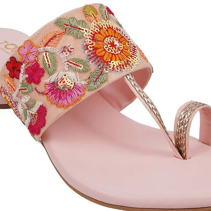 Kolhapuri Heels For Women Stylish Latest Embriodered Slip On Ladies Sandals