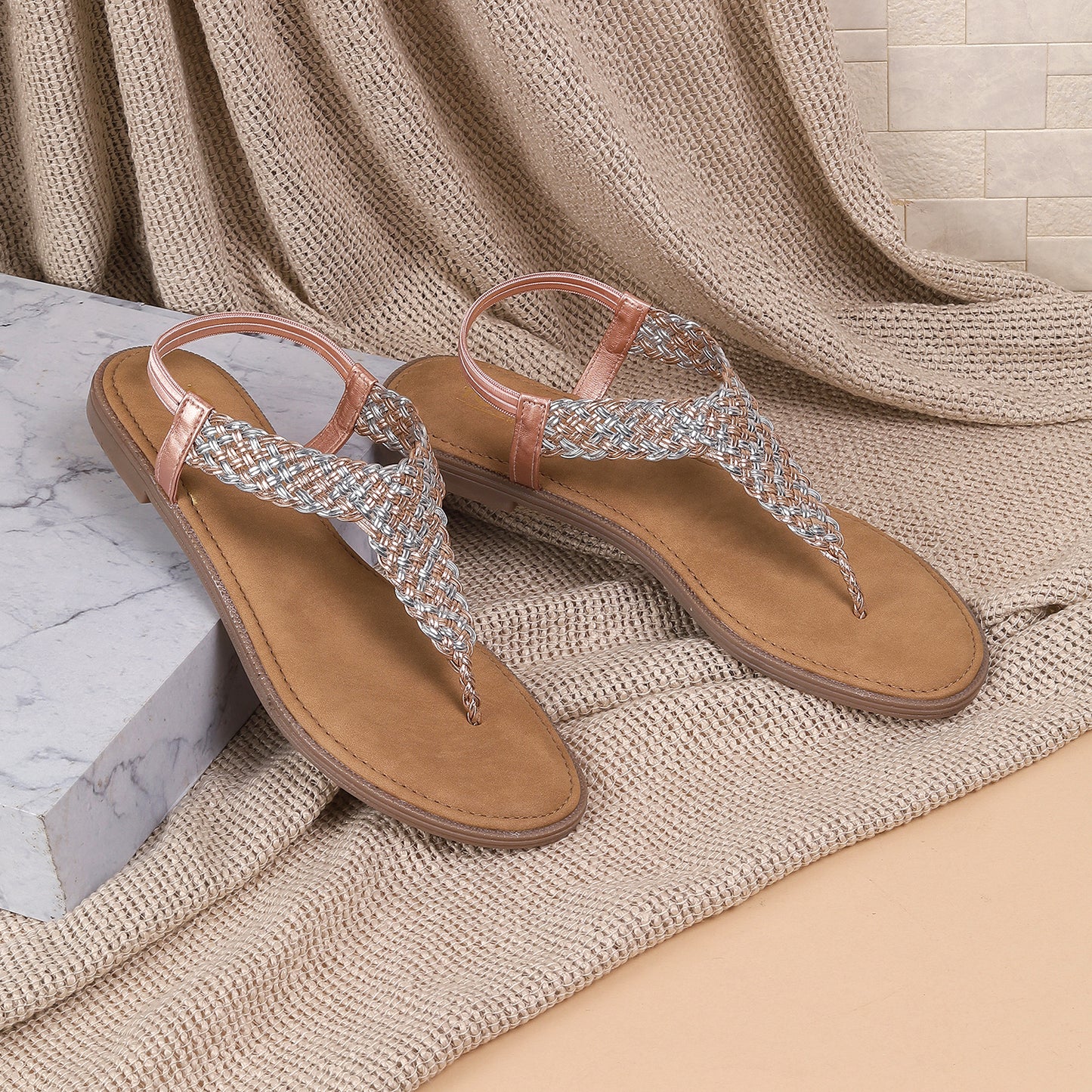 Thong Braided Sandals