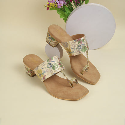 Blooming Beauty: Heeled Sandals